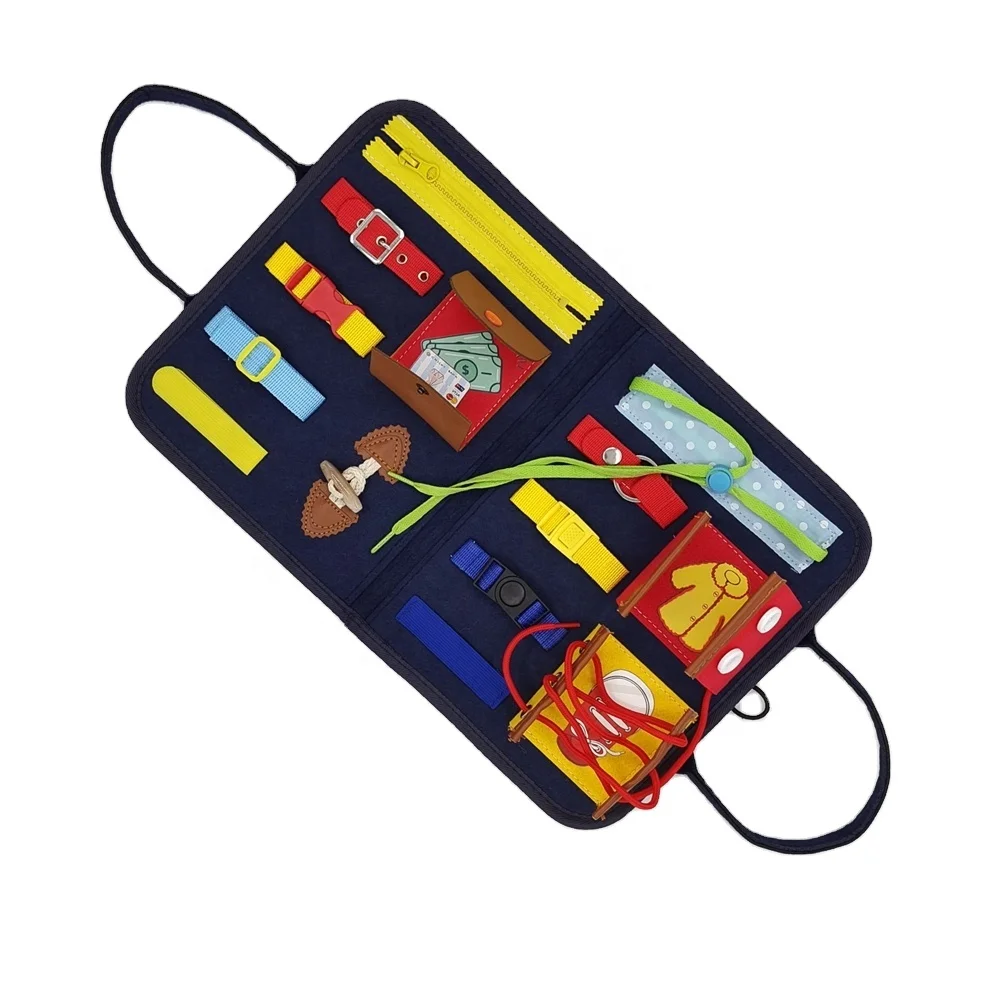 Factory Wholesale Price Busy Board Felt Early Learning Books Learning Toys For Kids  activity board