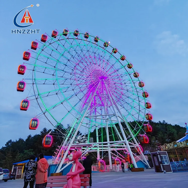 China supplier competitive price of 20 meters ferris wheel small ferris wheel trailer with LED light