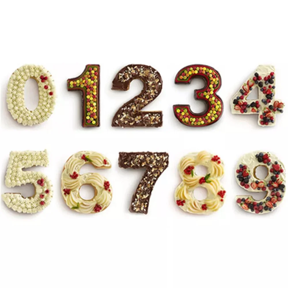 Лидер продаж форма в виде цифр силиконовая алфавита для торта кастрюля художественные украшения подвеска брелок помадки