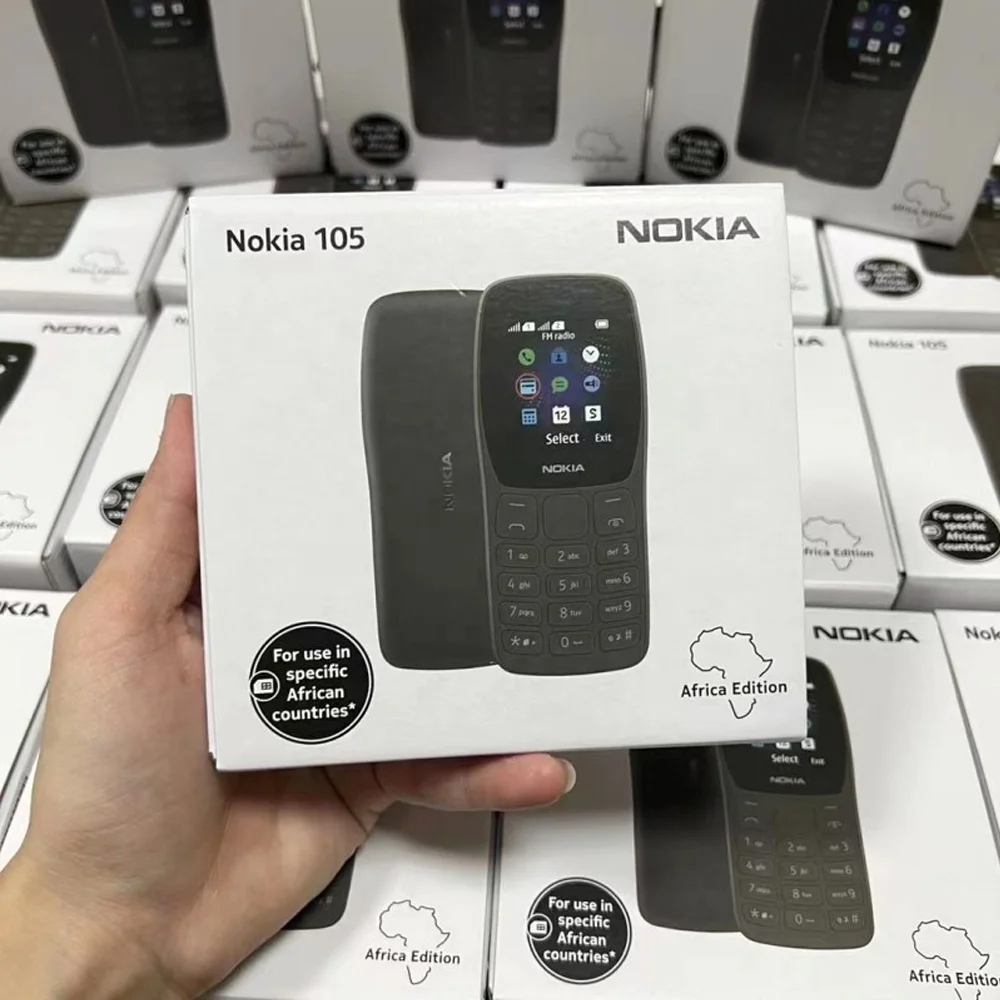 Original cheap Bar feature phone For Nokia 105 2022 Dual SIM 2G GSM 1.77 inch keypad mobile phone wholesale 106 110 celulares