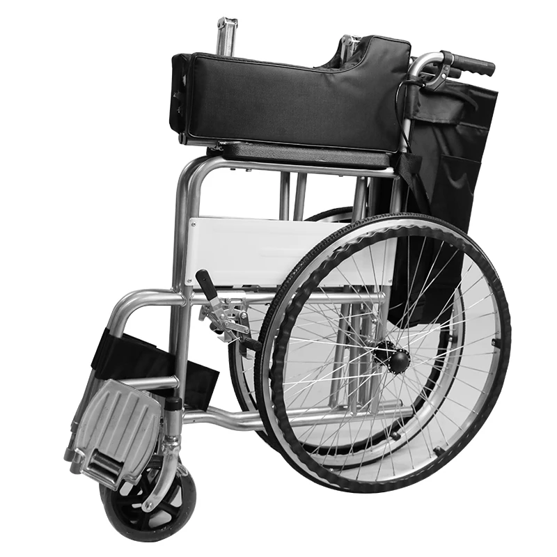 Hot Selling Hospital Manual Wheelchair 4 Wheels Elderly Disabled Medical Used Manual Folding Wheelchair