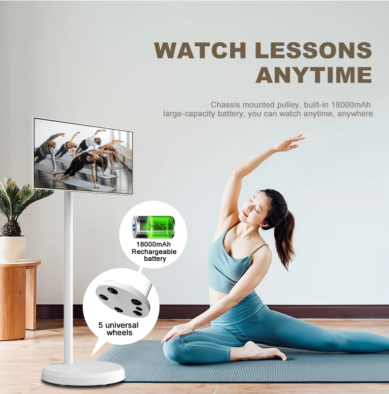21 5 Дюймов HD анти-синий свет Live Streaming mart TV сенсорный экран со встроенным аккумулятором подвижная подставка ЖК-мониторы