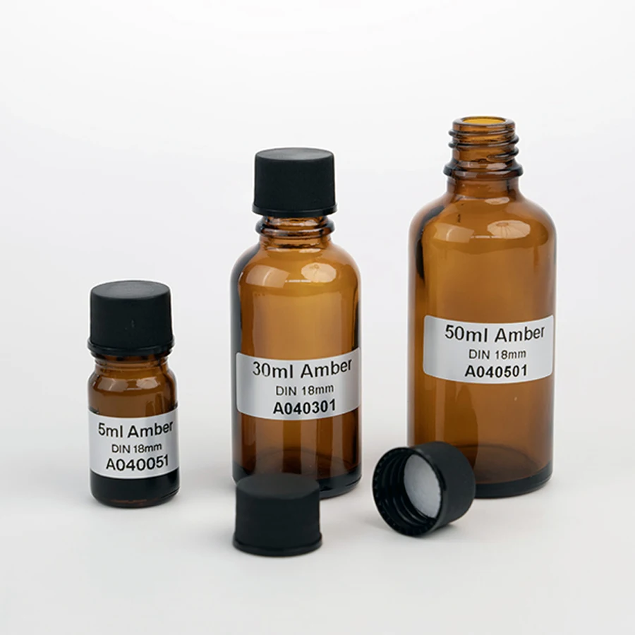Wholesale  Glass Dropper Bottle 5ml 10ml 15ml 20ml 30ml 50ml 100ml Amber Essential Oil Dropper with Screw Cap
