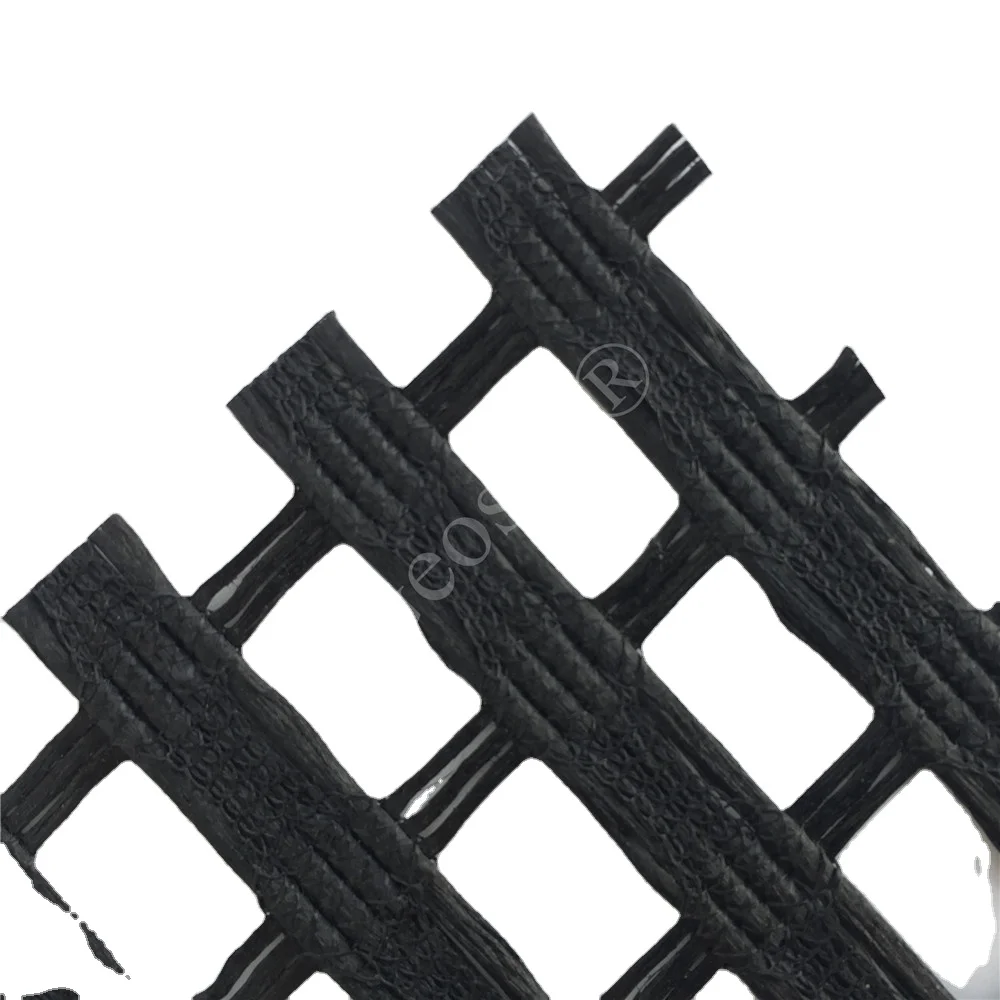 road construction pvc coated polyester geogrid