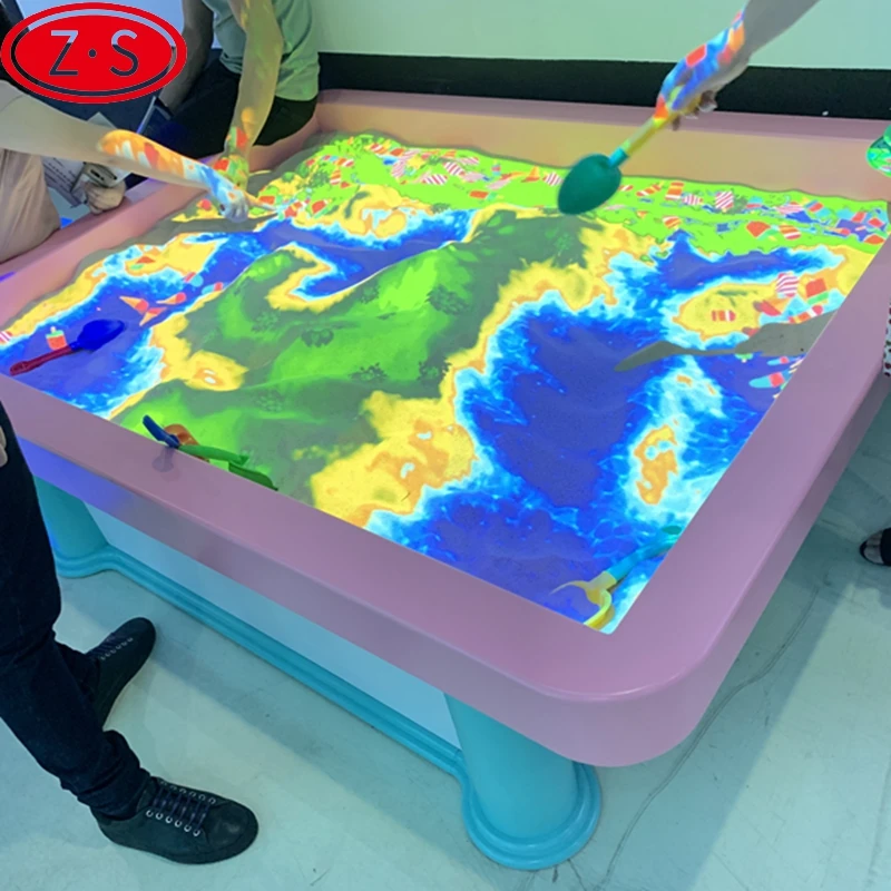 
Low investment and high return interactive sand table game augmented reality sandbox 