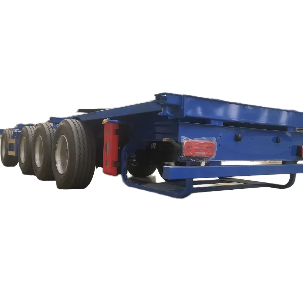 40Ft 3-Axle Skeleton Terminal Container Chassis Semi Trailer for Efficient Cargo & Utility Usage