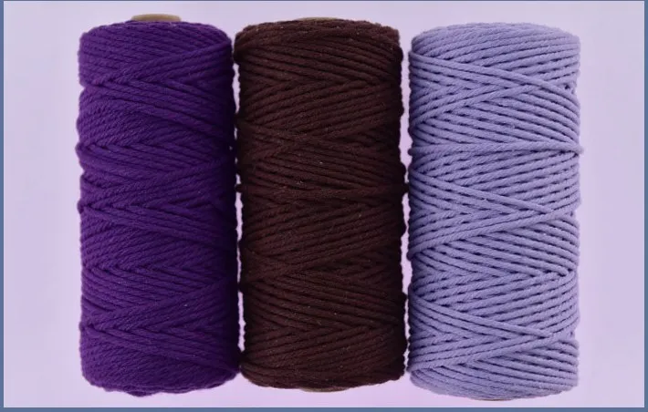 Macrame Cotton Yarn 3mm Hand Knitting Crochet Yarns DIY Polyester Macrame Cord Rope Cotton Yarn Wholesale
