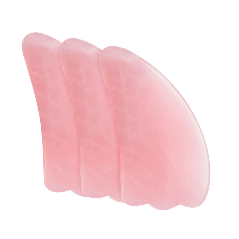 Wholesale Best Sell Anti aging Claw Shape Most Pink Rose Quartz Jade Gua Sha Tool Face Massager