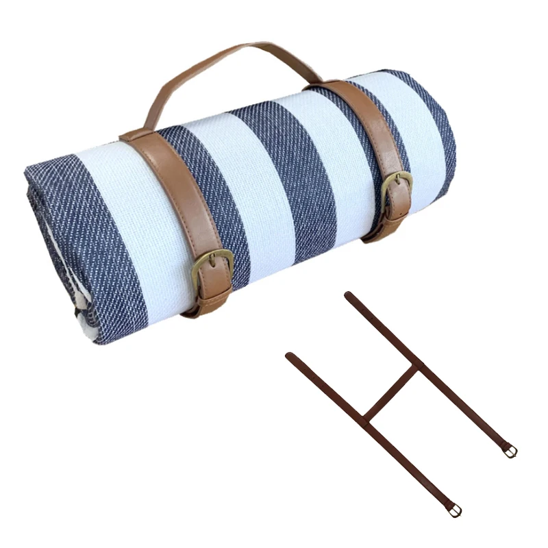  200*200 см Открытый складной Анти-скольжения большой Picnic Blanket с кожаным повязки для пикника на открытом воздухе пляжа