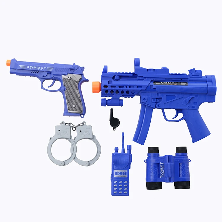 Military gun set boy toy soldiers the most popular police brush style toy boys and girls general
