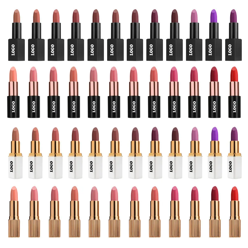 MLM Custom Makeup Matte Velvet Lipstick Waterproof Non-Fading Non-Stick Cup Matte Long-Lasting Moisturizing Vegan Lipstick