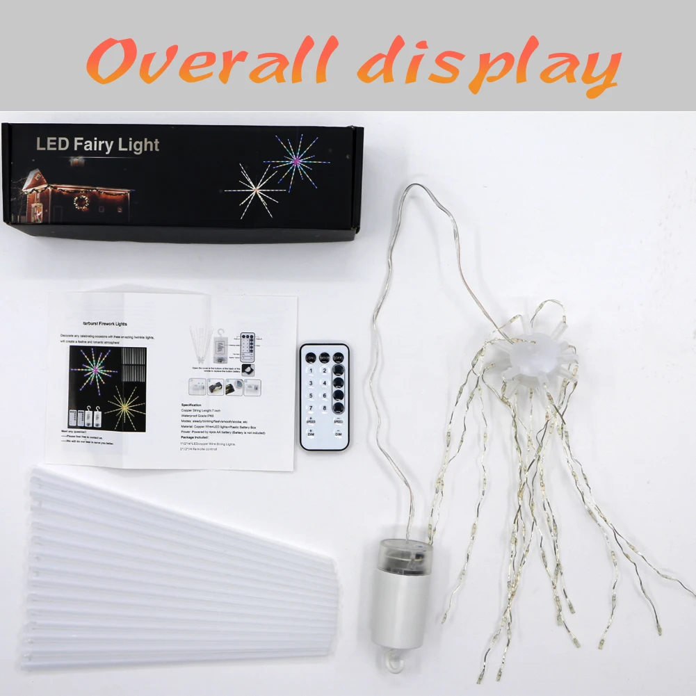 Meteor firework effect RGB LED  christmas Exploding stars light for christmas decoration