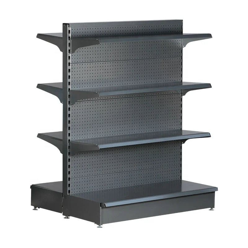 5 ярусов черный металлический стеллаж для розничной торговли shelving гондолы стеллажи