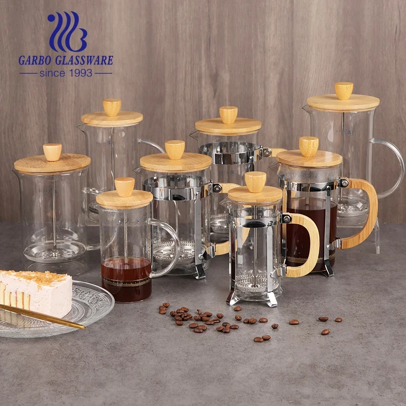 350ml high quality french pressed glass jugs for coffee drinking tableware glassware for restaurant hotel home tea water drink