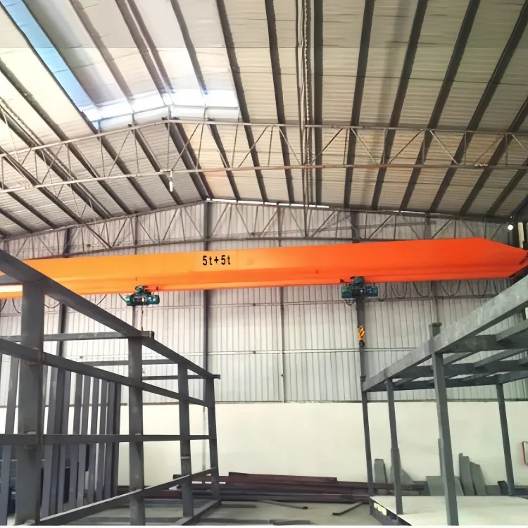 single girder overhead crane 2 ton 5 ton 10 ton crane with 10 ton electr hoist overhead bridge crane
