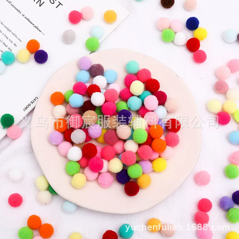 Bview Pompoms 10mm 15mm 20mm 25mm DIY Pom Poms Ball Furball Home Decor Sewing Supplies