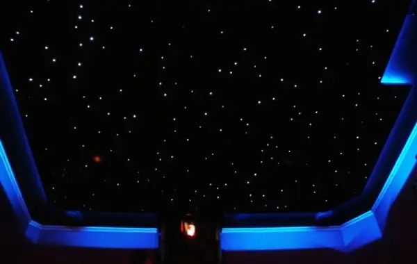 Star ceiling panels Fiber optic star ceiling RGB light with 7 colors