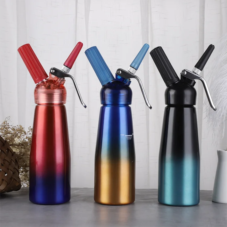 500ml Aluminum Whipped Cream Whipper Dispenser with Metal