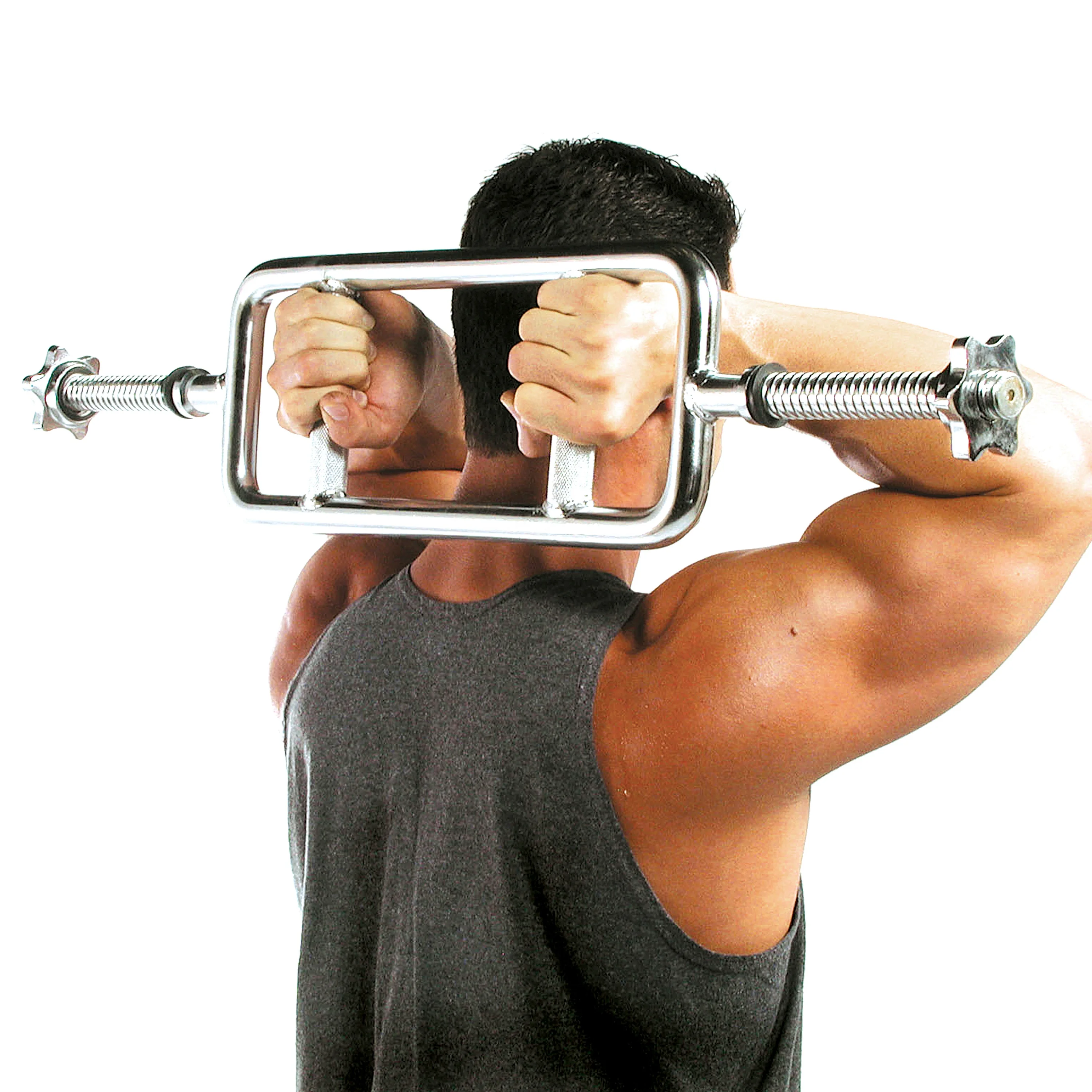 wholesale 34' Chromed Triceps Bar Threaded Weight Barbell
