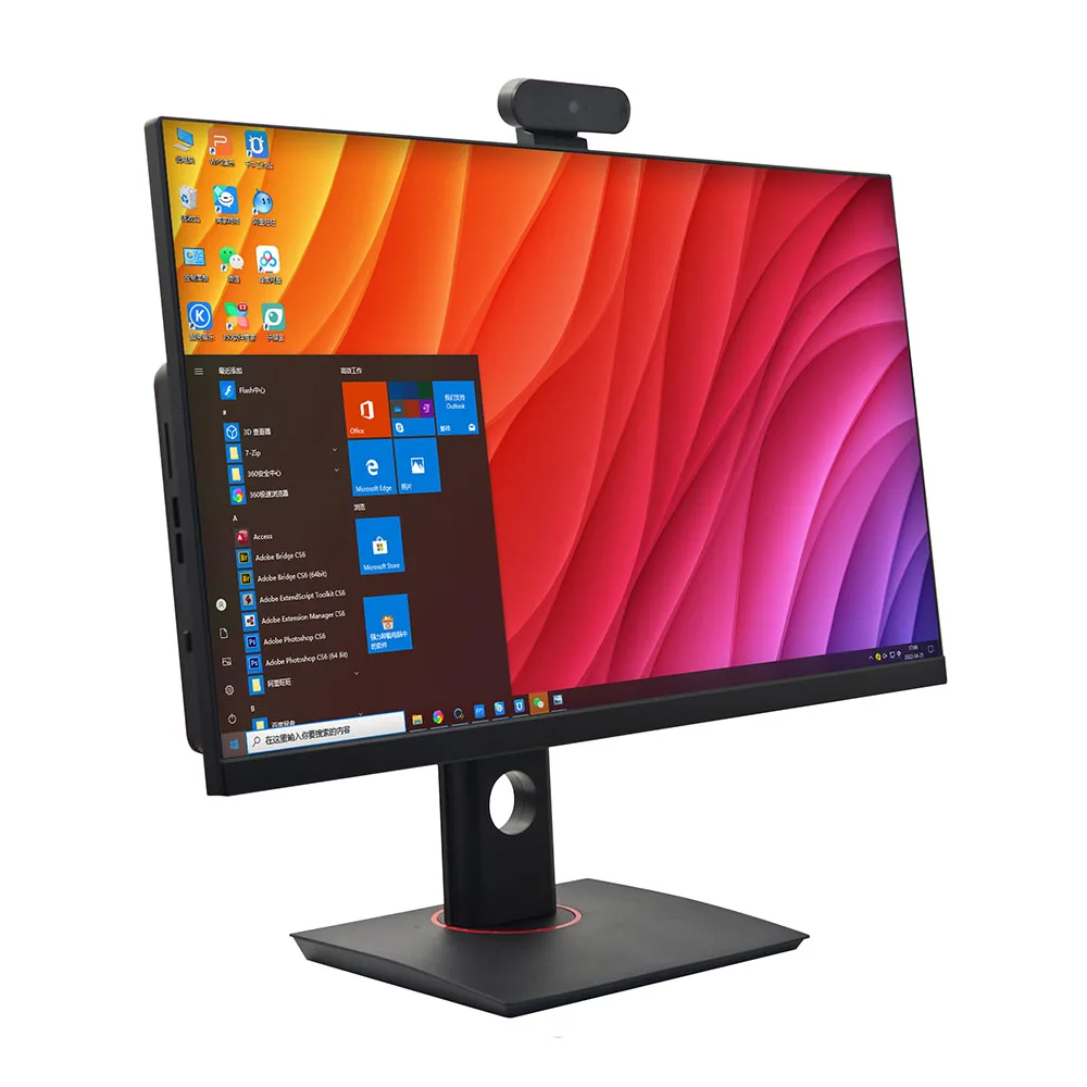 Cheap Price All-in-one Pc 23.8 Inch Core I5 8GB SSD Wholesale Camera Ordinateur Personal AIO Pc Computadoras Desktop Computer