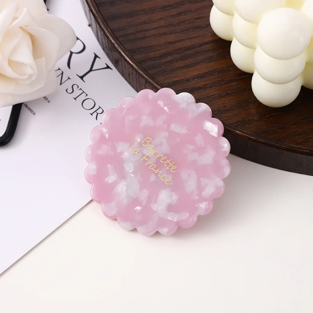 SAIYII New Thickened Flower Round Shape Acetate Makeup Mirror For Woman