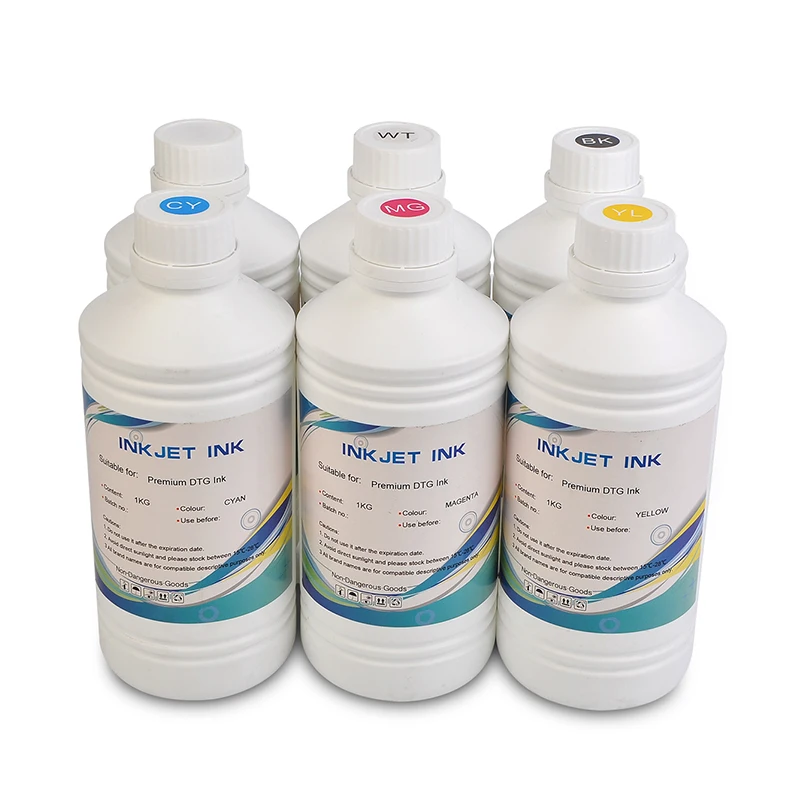 High fastness textile pigment DTG ink for Brother GT-381 384 Kornit storm 1000