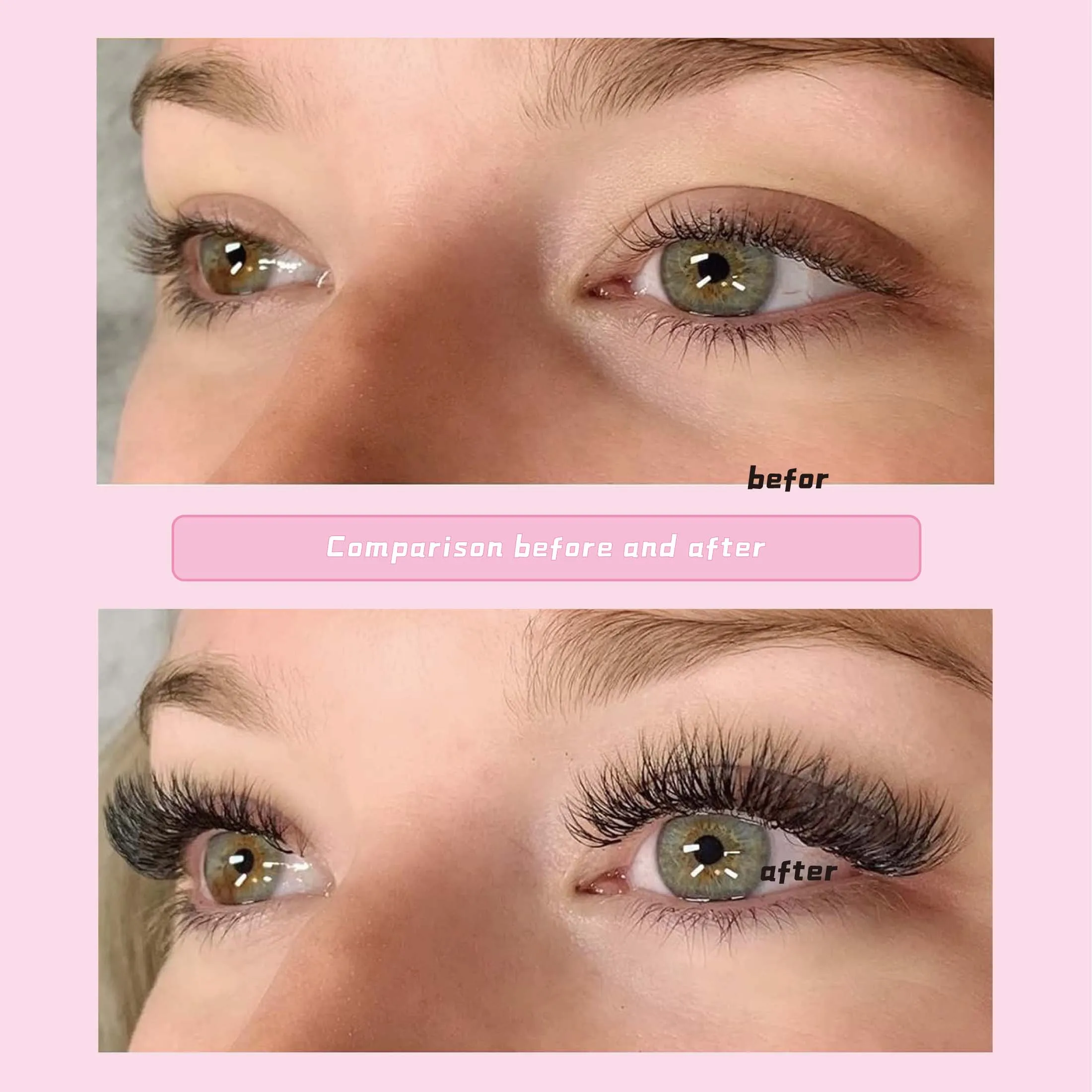 D Curling Extensions Individual Clusters Fluffy Soft and Light DIY Segmented Lashes 0.07 D 9-16mm Cluster Lash