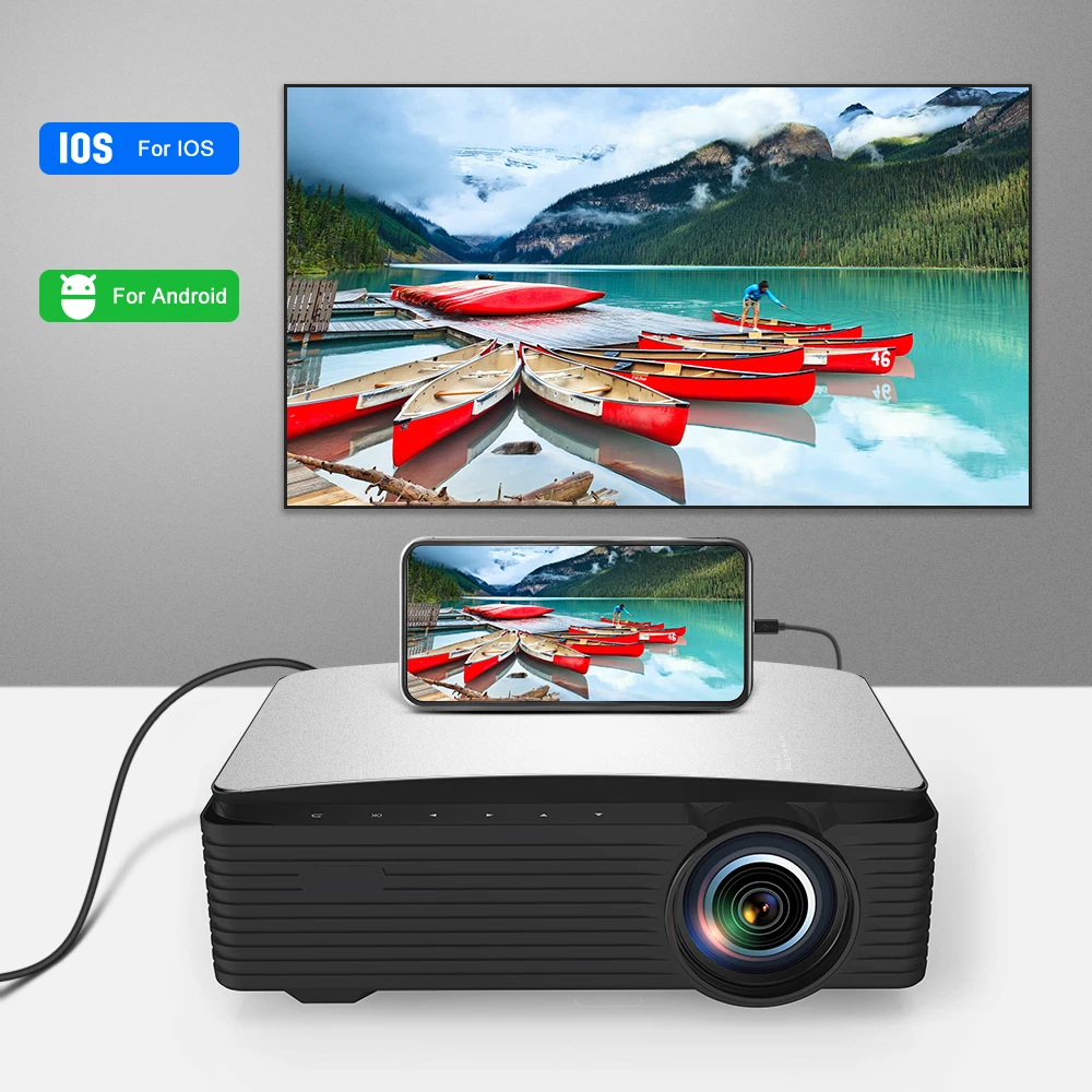 [NEXIGO PJ20 Hot 1080P Full HD Projector Original Factory ]OEM ODM 1080p Full HD LED LCD Home Theater Android Smart Projector