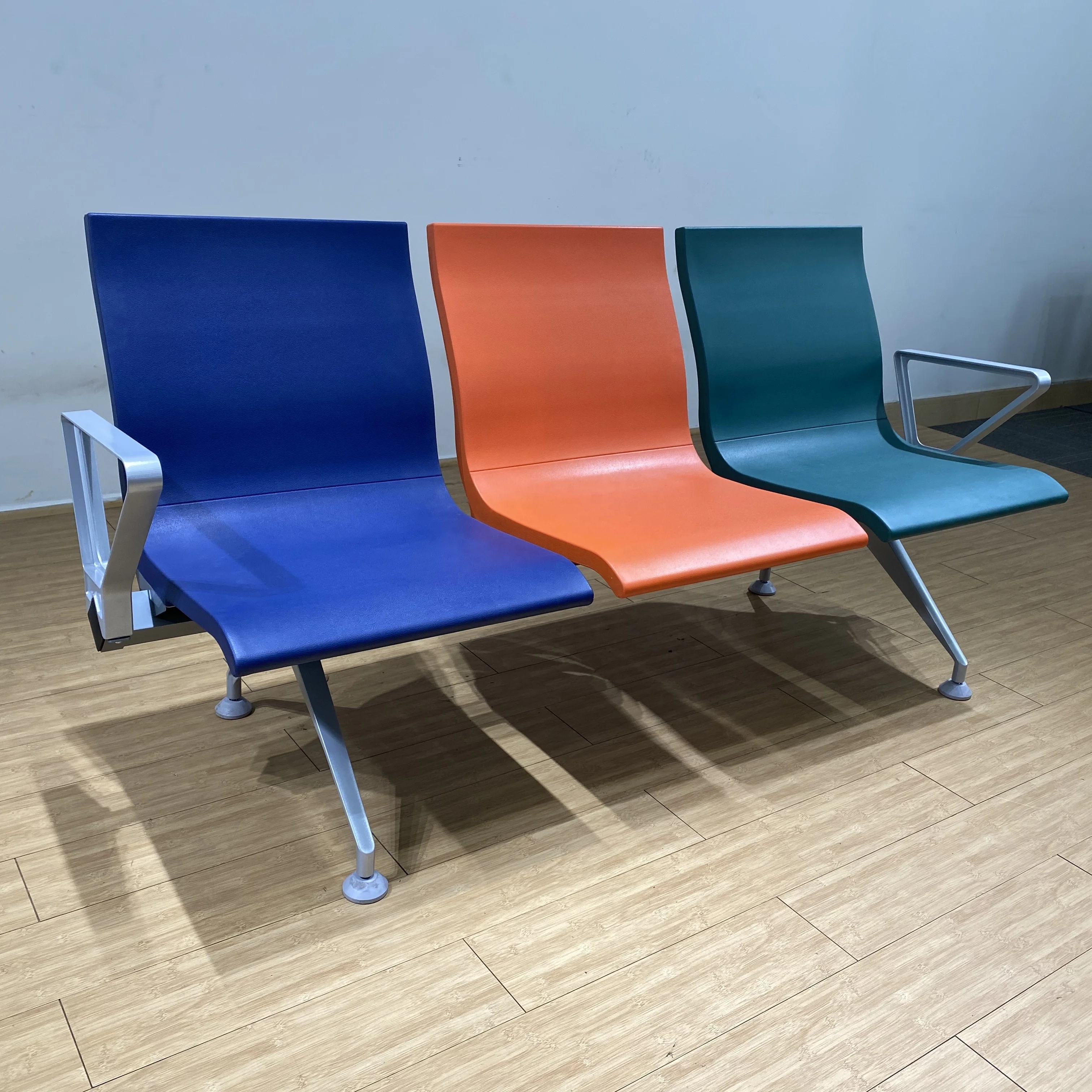 2023 High quality bench 3 seater hospital type waiting chair public chair with PU foam padding airport