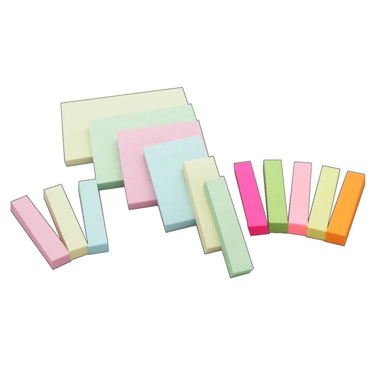 Manufacturer Direct Sale Colour Sticker Self-adhesive 100s/pc Square Memo Pad