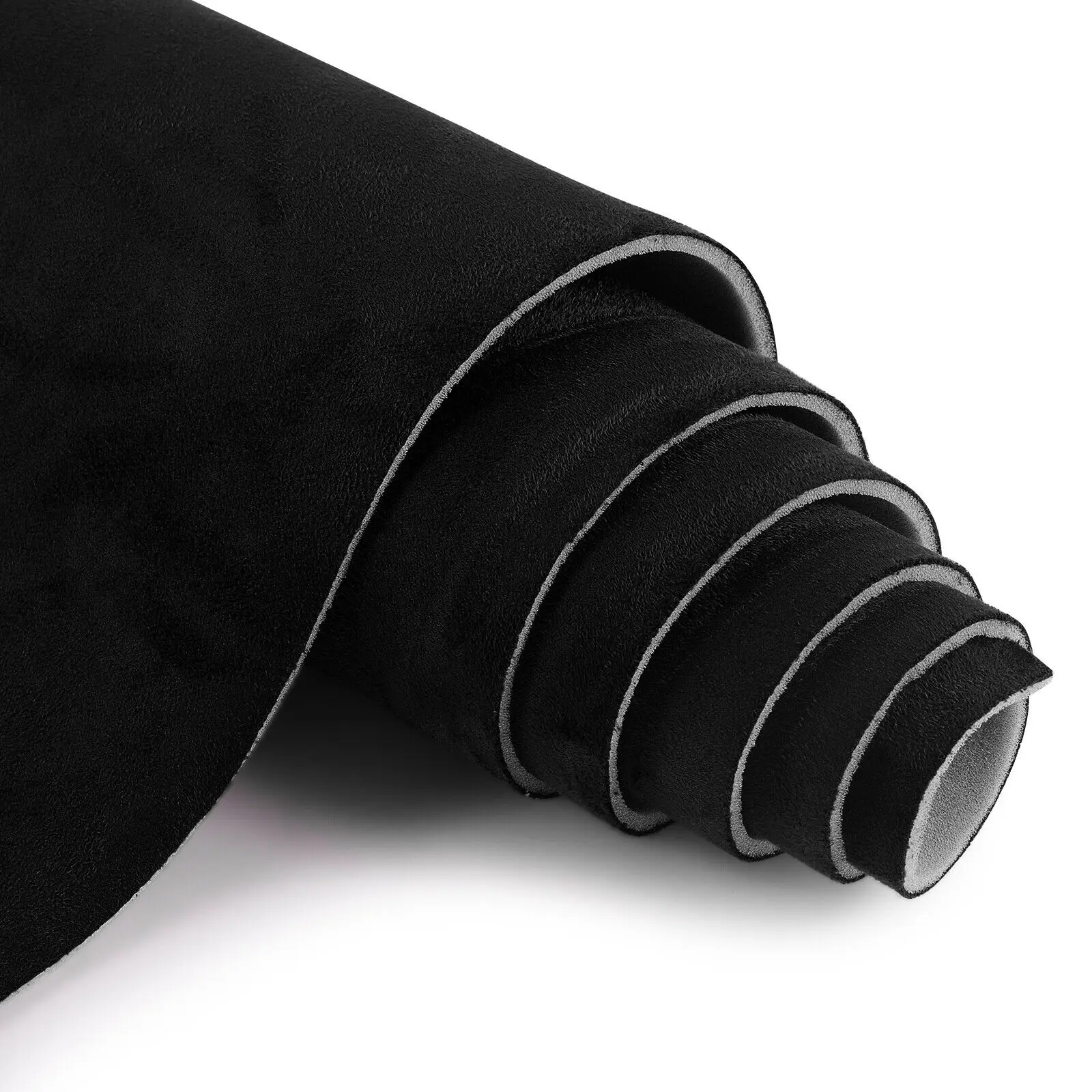 Automotive Interior Black Stretch Suede Fabric Factory Supplier Auto Headliner For