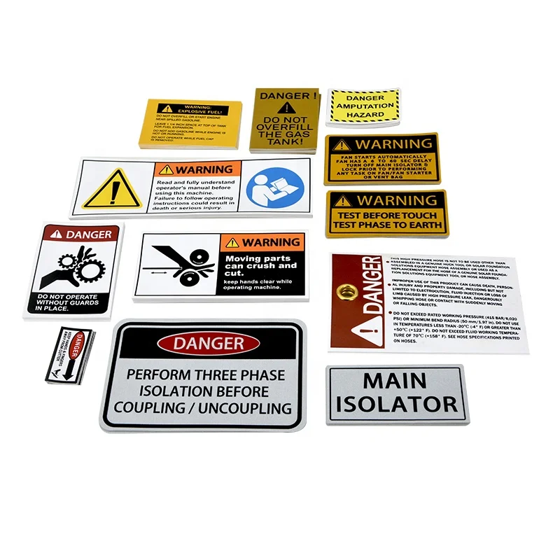 flammadble danger diesel vehicle fuel warning stickers sign