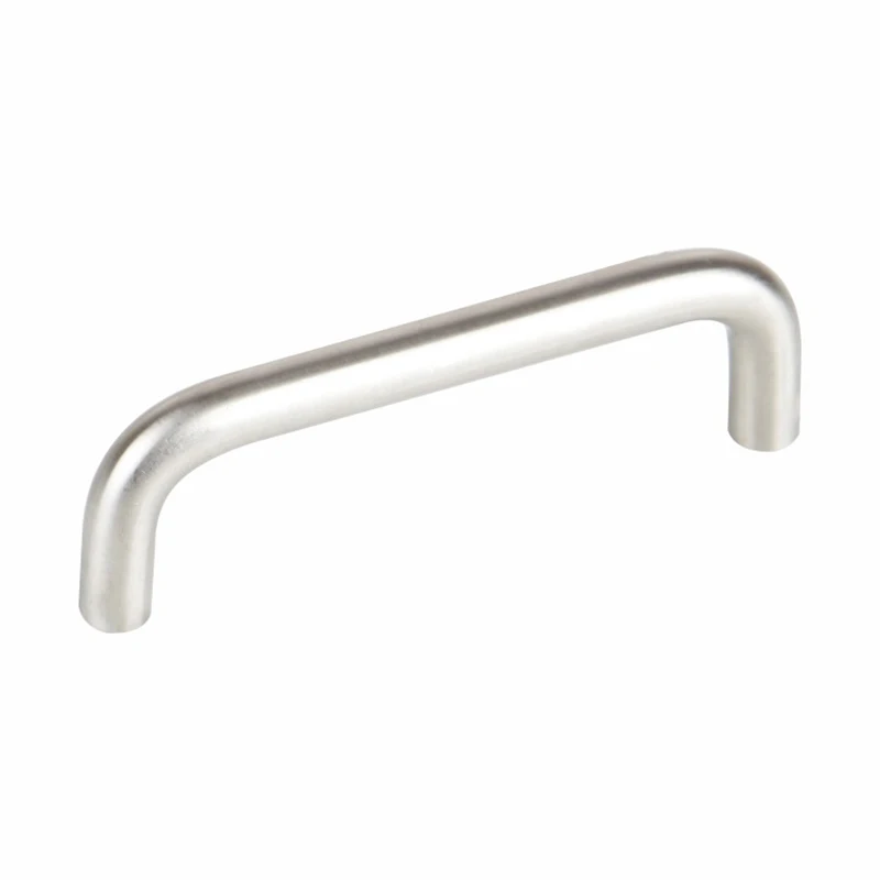 Wholesale Modern Minimalist Smooth Touch Cabinet Drawer Handle Custom Size Tube D Shape Steel Wire Pull Handle Bar