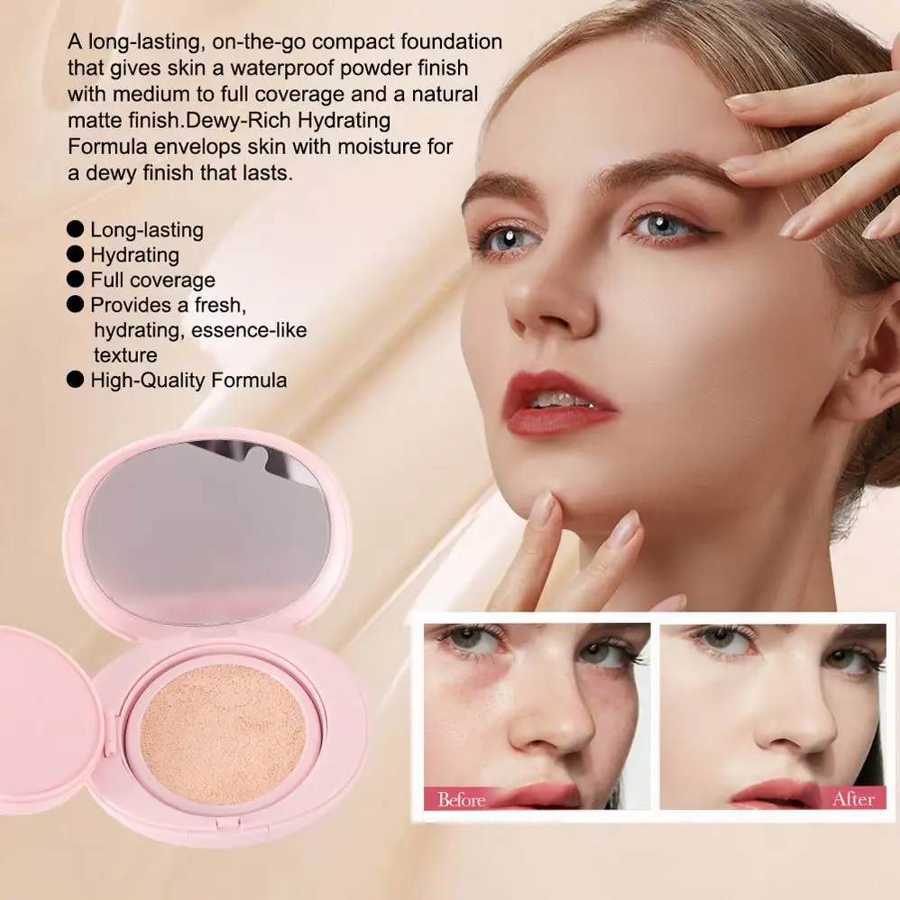 Custom Cushion Foundation Pigment Color Correcting Foundation Makeup Liquid Hydrating Cream Cushion Foundation
