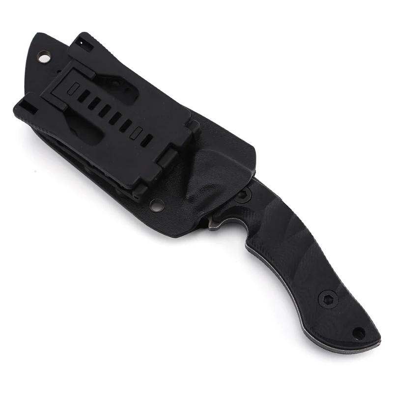 Hongrui Custom Logo 4Cr13 Stainless Steel Fixed Blade Tactical Hunting Self Defense Knife for Camping Industrial Survival Use