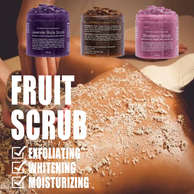 oem organic black skin lightening sugar scrub,woman nourishing exfoliating face scrub,private label whitening body scrub