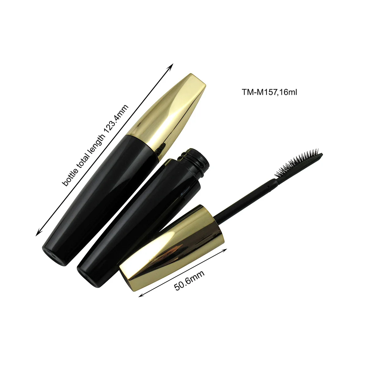 TM-M157 16ml empty mascara tube bottle lip gloss container custom cosmetic packaging