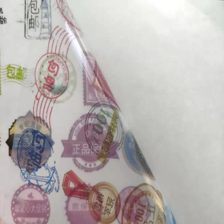 wholesale price transparent  label paper sticker paper a4 Transparent PET self adhesive Dye and Pigment