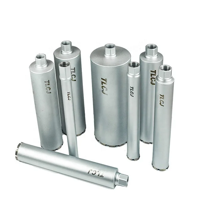 High Quality 2inch 51mm 1/1-4UNC Diamond Core Drill Bit Wet Reinforced Concrete Steel Alloy Material 10mm Diameter Well Drilling