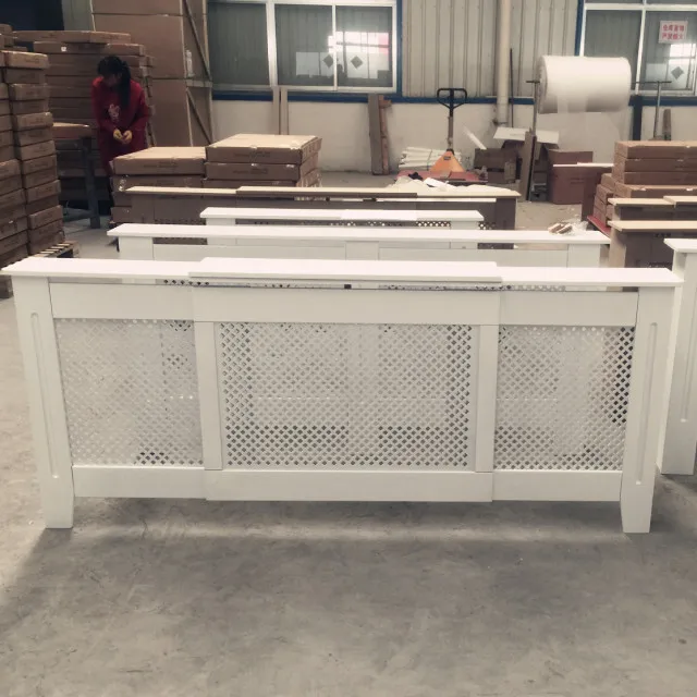 Wholesale UK Market Popular All Size White /Unfinished Modern Traditional Wood Grill Radiator Cover