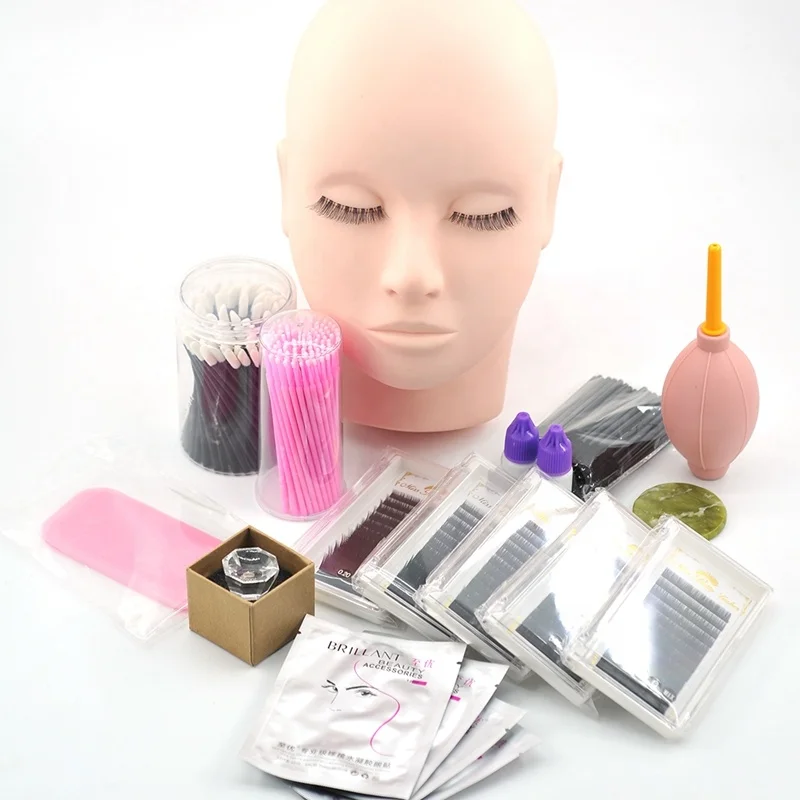 Учебные инструменты для наращивания ресниц манекен голова манекена с плечом