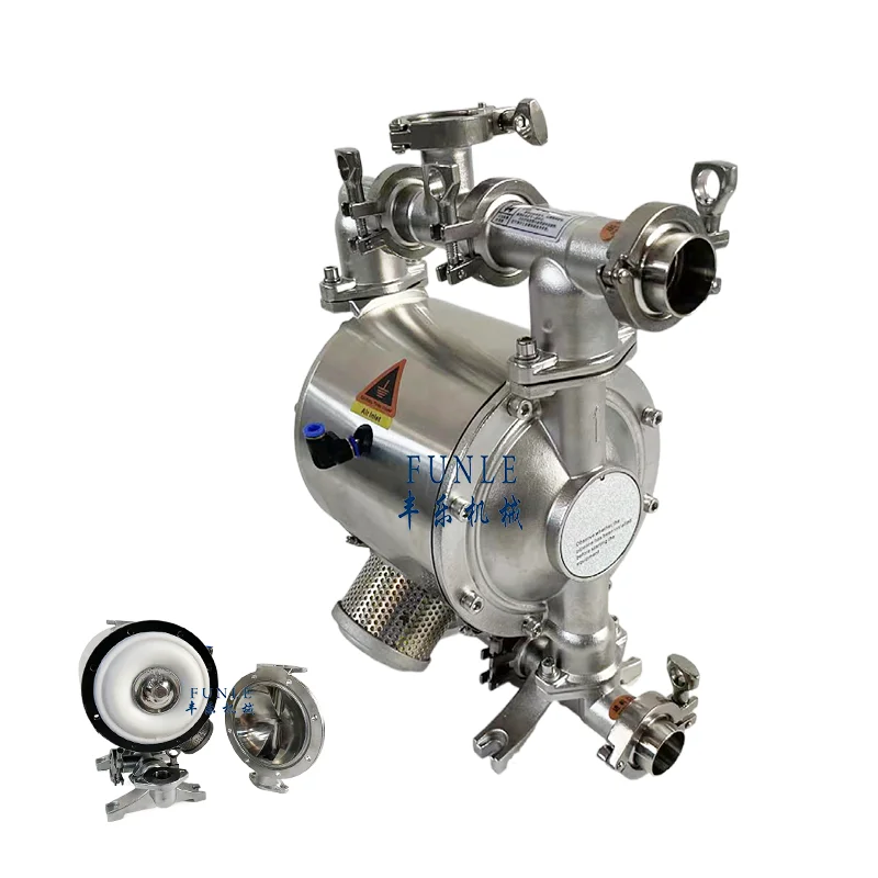 Hot sales  Stainless steel Food grade pneumatic diaphragm pump for conveying paint