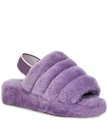 2020 wholesale lady Luxury Colorful Winter Warm Sheepskin Fur Slides for Women House Indoor Slippers Slides