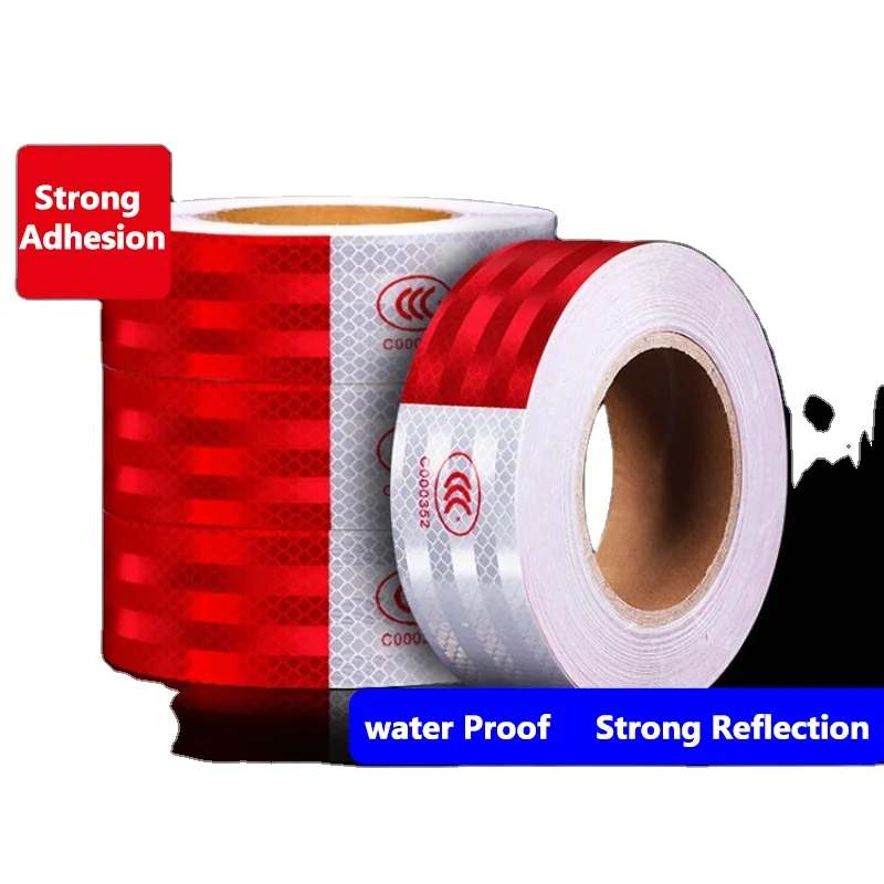 Good Quality PVC reflective sticker Tape Roll Reflective Warning Sign Sticker for Truck Cars Trailers Vehicles