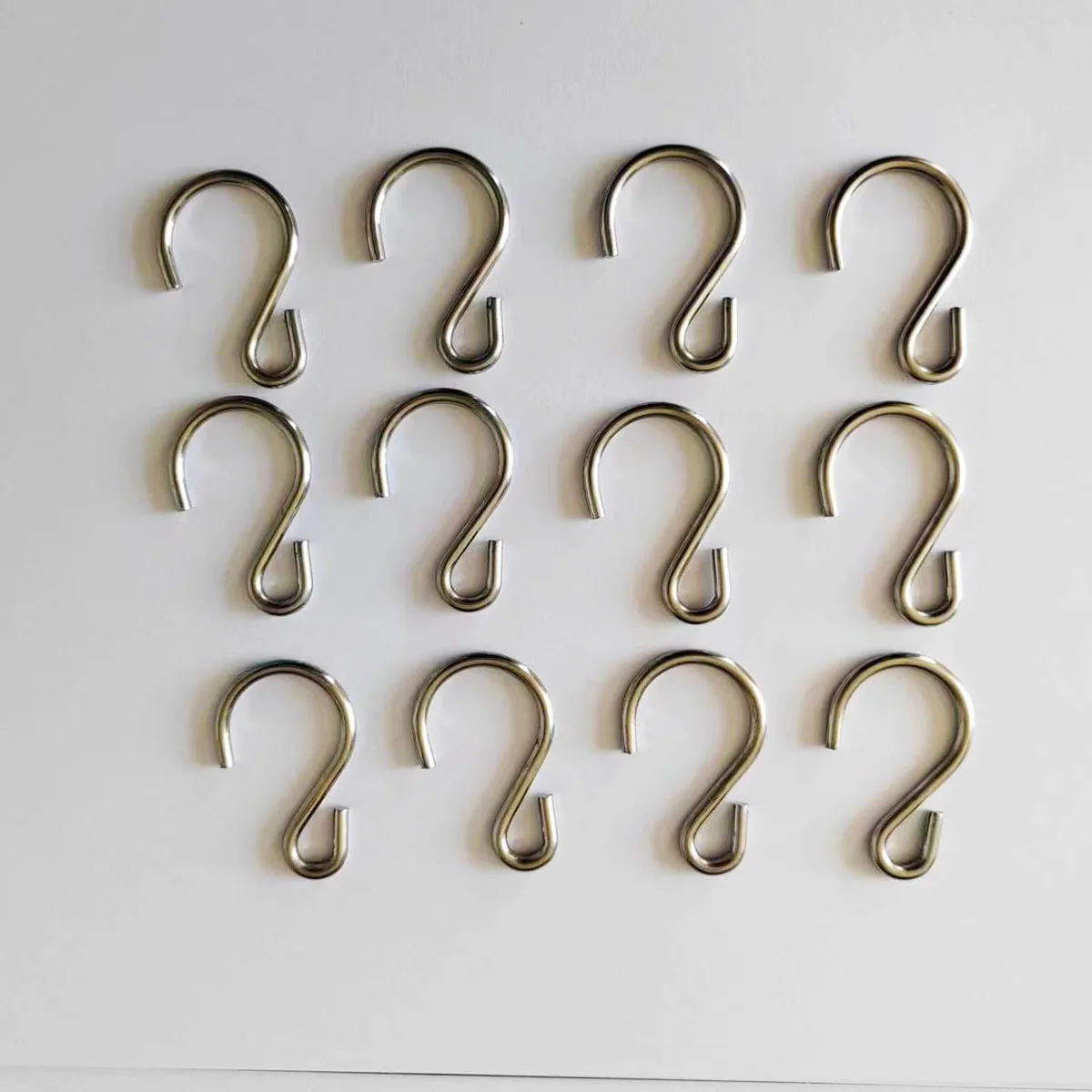 Изготовленные на заказ из нержавеющей стали оцинкованные металлические большого размера подвесные крючки S-образной формы