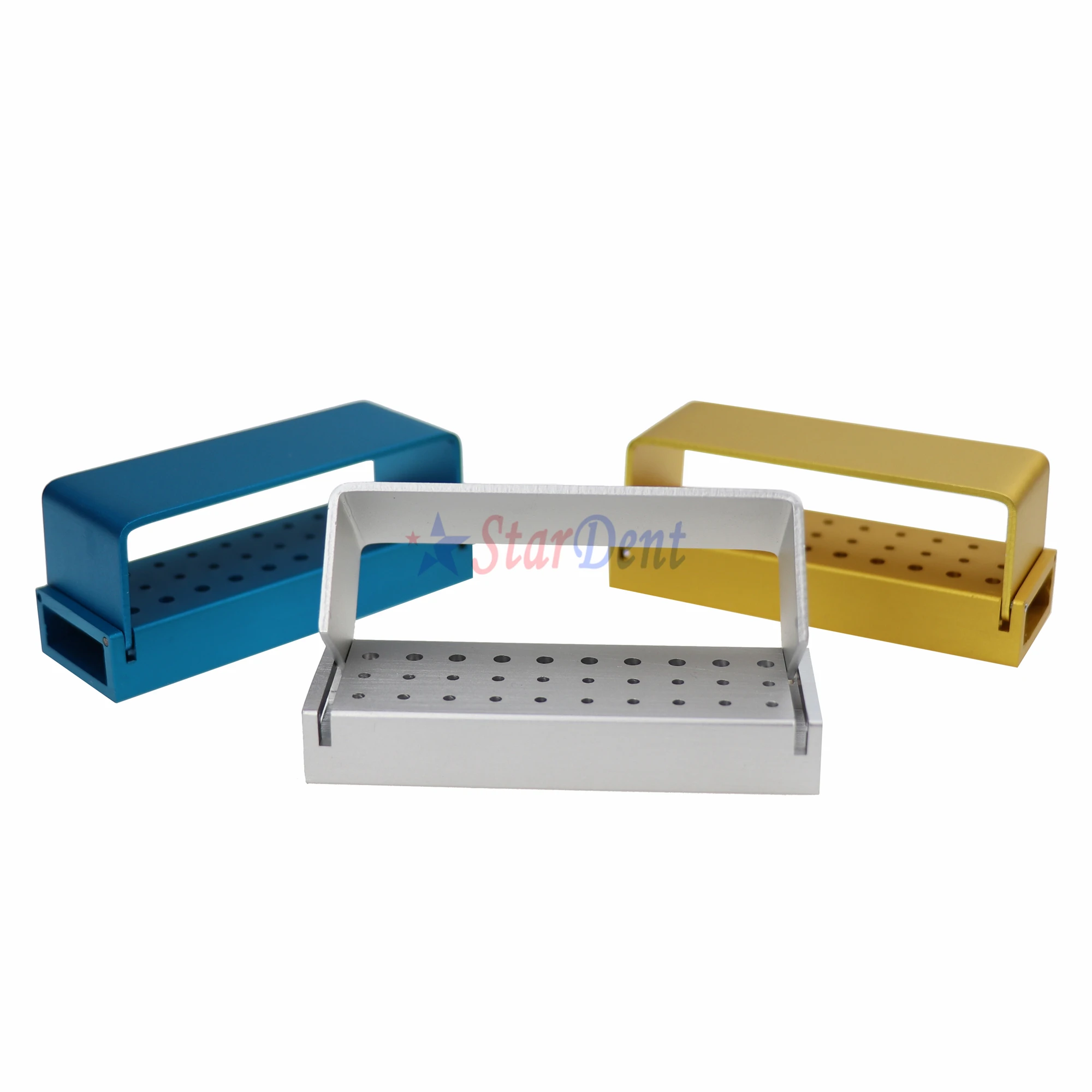 Dental Supply 30 Holes Dental Burs Opening Bur Disinfection Box For HighLow Speed Burs Use Dental Disinfection Block