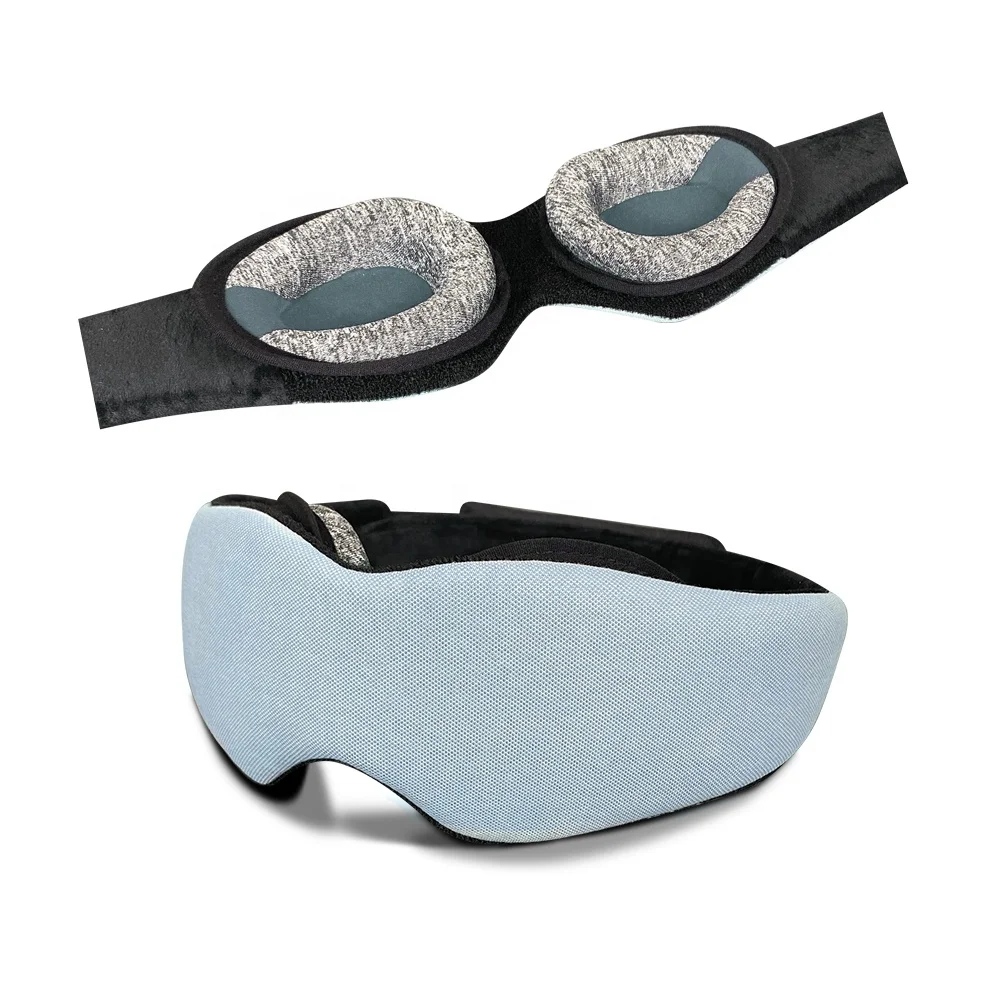 Best Eye Mask for Side Sleep 3D Memory Foam Eyemask Sleep Contoured Eye Cups Blindfold For Sleep Airline Adjustable 3D Eye Mask