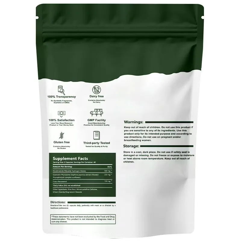 High Quality OEM/ODM Nicotinamide Riboside Capsule Nad for Aging Defense Energy