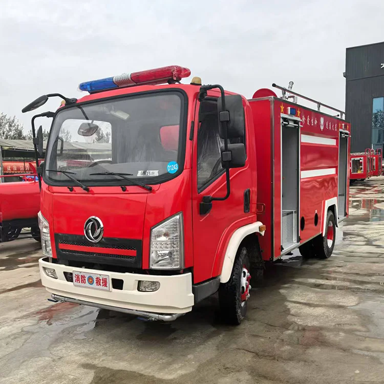 New Diesel Fire Engine Vehicle 4x2 6x4 Drive Wheel Manual Transmission Fire Truck Rescue Aerial Tanker Manual Pumped
