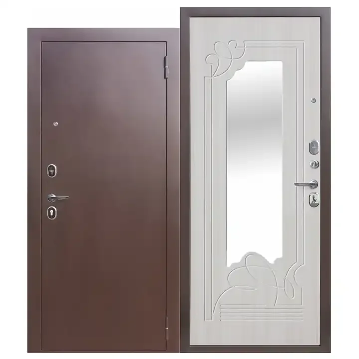Custom Size Entry Door Decorative Metal Steel Interior Security Screen Armored Door For Home